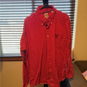 Cinch Red Geometric Men's Button Down Shirt